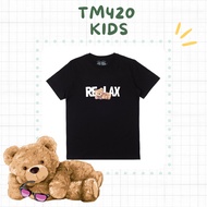 [TM420 KIDS] Relax (Kaos Anak Cotton Combed 30s Baju Santuy Beruang)