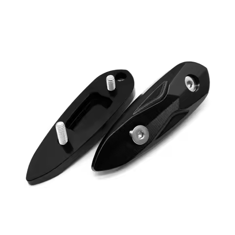 Motorcycle Black Rearview Mirror Hole Cap Cover Mirror Eliminators Baffle Base Cover Modify For Yama
