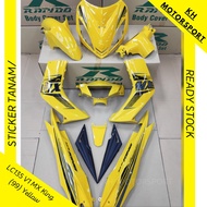 LC135 V1 MX KING (99) YELLOW RAPIDO COVERSET STICKER TANAM/AIRBRUSH