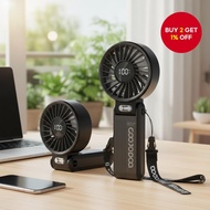 GOOJODOQ,100,,LED,  GOOJODOQ Kipas Kecil, 100-Kelajuan Boleh Laras, Boleh Dicas Semula, Paparan LED,