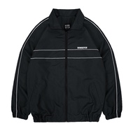 Rown Division Warehouse Tracksuit Jacket - Rowndvsn Cresco Black Parachute Jacket