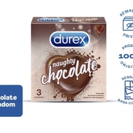 New !! Durex naugthy coklat 3 pcs ( kondom rasa coklat ) Ready Kak