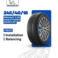 [Free Installation] 245/40/18 Michelin Primacy 3 ZP MOExtended (Runflat) (Year 2025) New Tyre Tire T
