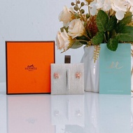 MS0487 Hermes 愛馬仕 迷你 H 拼色 耳環 玫瑰色 粉色 玫瑰金扣 Mini Pop H Rocabar Earrings Beauté x RGHW