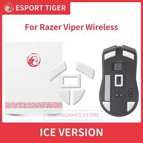 Esports Tiger ICE Version Mouse Feet Mouse Skates for Razer Viper Ultimate Wireless, Viper V2 PRO , 