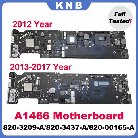 Original A1466 Motherboard For MacBook Air 13" A1466 Logic Board CPU i5 i7 4GB 8GB 2012 2013 2014 20