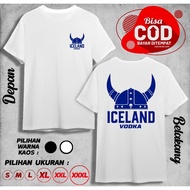 COOL VIRAL ICELAND VODKA LOGO T-SHIRT GL DB