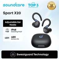 Soundcore Sport X20 by Anker, True-Wireless Workout Earbuds, Rotatable and Extendable Ear Hooks, Noi