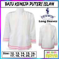 DEXWIN BAJU KEMEJA LENGAN PANJANG PUTERI ISLAM BLOUSE UNIFORM SERAGAM PPIM BAJU SHJ