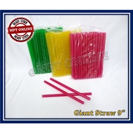 9 inch Giant Straw [ 50pcs± ] / Disposable Plastic Straw / Bubble Milk Tea Straw / BOBA Straw