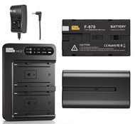 NP-F970 Replacement Battery and Charger Pixel 2 Pack 8400mAh NP F970 Battery and 30W Dual Channel Ch
