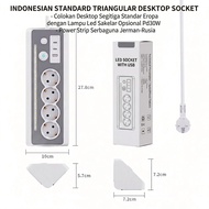 Multifunctional EU Socket with 4 EU Outlet Holes + 1 USB and 2 Practical Type-C Ports for electrical