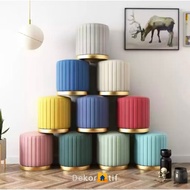RAYA STOOL - round sofa stool, minimalist round chair, cafe chair stool chair