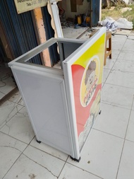 PRE ORDER Booth Portable Meja Lipat Rombong ukuran 60x45x80 bahan aluminium untuk jualan pentol baks
