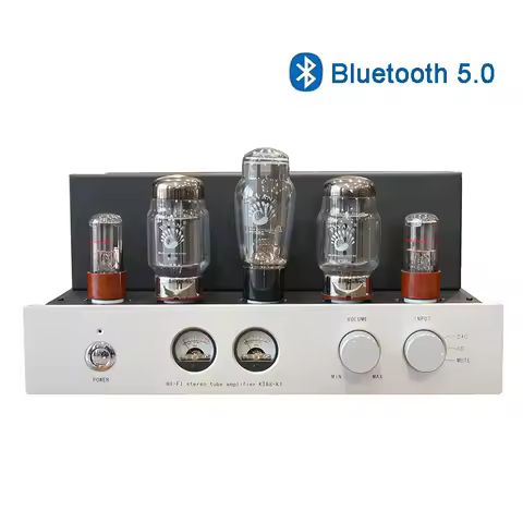 KT88 K1 Pure Class A Tube Amplifier Manual Fever Electronic Tube UV Meter Bluetooth 5.0 HIFI Audio S