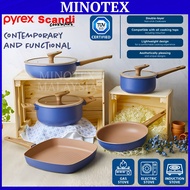 Pyrex Scandi Non Stick Cookware / Kuali Non Stick Pyrex / Periuk Non Stick Pyrex / Casserole Pot