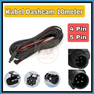 HT - Car Camera Cable Dashcam 10meter 4pin / 5pin Rear Camera Cable