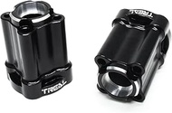 TREAL Aluminum 7075 Rear Hubs Axle Mount Set, 0 deg (L/R) for 1/18 Mini LMT(Black)