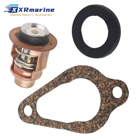 Outboard Engine 855676002 8M0119207 Thermostat & 27-853702005 Gasket for Mercury Marine Boat Motor 8