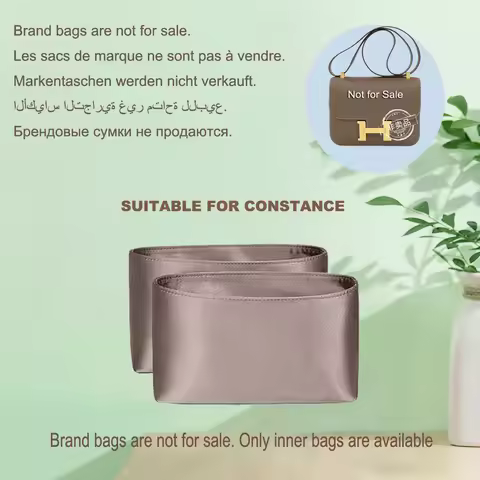 High Quality Bag Organizer for Hermes Constance Bag acetate satin inner storage cosmetic bag liner b