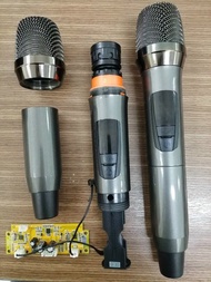 [HCM]Micro không dây cho loa kéo sóng UHF - Bộ 2 mic loa kéo kèm bo mạch rời mẫu mới 200w 300w