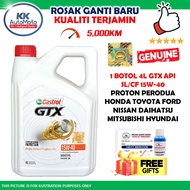 Genuine Mineral Engine Oil Fluid Castrol GTX 15W-40 15W40 15W 40 4L Minyak Hitam Original Enjin Petr