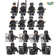 Aoduoyaya Set of 8 mini figure assembly toy models, character toys for children, Army characters Arm