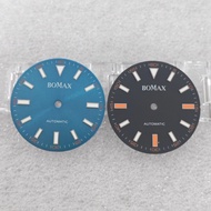 29mm Watch Dial without Date Display Green Luminous Watch Accessories for Mingzhu 2813 Movement