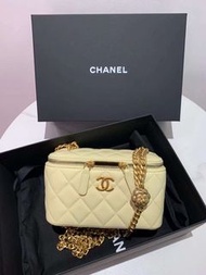 門市現貨｜Chanel 22S 山茶花調節扣 長盒子😍💛小雞黃 Full Set with receipt 可陪歐❣️