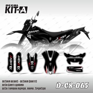 decal sticker yamaha wr 155 motif warna hitam - ekonomis