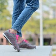 MIT【緹花布舒腳鞋-女款灰】運動鞋 休閒鞋 健走鞋 透氣 不脫膠