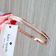 MeBrandOutlet กำไล KATE SPADE O0RU2241 สีโรสโกลด์ ROSEGOLD ล้อมคริสตัล🌸งานแท้💯% งานหิ้วจาก Shop & Ou