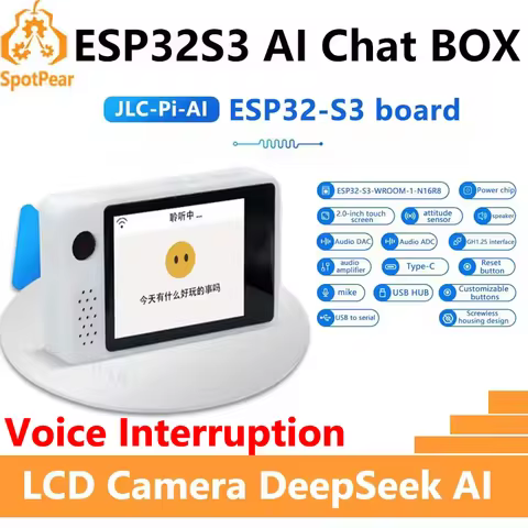 DeepSeek AI Voice Chat Camera Robot BOX ESP32-S3 Development Board 2 inch LCD N16R8 Touchscreen Disp