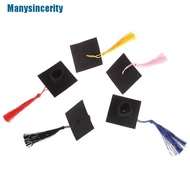 1Pc Graduation Hat Mini Doctoral Cap Costume Graduation Cap With Tassels