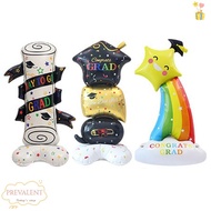 PREVALENT Graduation Balloon, Standing Black Gold GRAD Foil Balloon, Fuuny Large Background Multifun