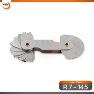 หวีวัดอาร์ เกจวัดรัศมี ขนาด R 1 - 100 - Radius Gauge