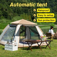 2.4m*2.4m 4-9 Person Fully Automatic Tent Camp Auto Outdoor Tent UV Foldable Khemah Auto Tents Campi