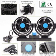 Double Headed Vehicle Fan Low Noise Truck Car Fan 4.8