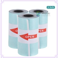 [In Stock] Printable Sticker Paper Roll Direct Thermal Paper with Self-adhesive 57*30mm(2.17*1.18in) for PeriPage A6 Pocket Thermal Printer for PAPERANG P1/P2 Mini Photo Printer, 3 Rolls