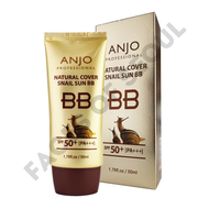 Anjo Natural Cover Snail Sun BB Cream SPF 50+PA+++ 50ml  Makeup Base Snail Mucus Korean Cosmetics