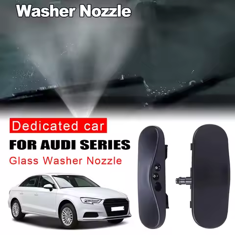 2Pcs Car Front Windshield Washer Nozzle Jet Heated Spray for AUDI A3 A4 Q3 Q5 Q7 A7 TT 4GD955987 Win