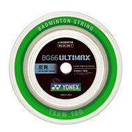 YONEX Badminton Strings BG66 Ultimax (0.65mm) Metallic White 100m Roll