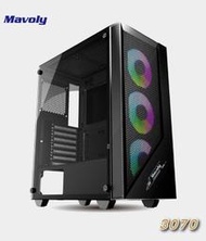 小白的生活工場*松聖 MAVOLY 3070 ATX 玻璃側板 機殼*