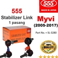 ALAT GANTI KERETA 555 PERODUA MYVI 1.0 / 1.3 / 1.5 MYVI LAGIBEST STABILIZER LINK FRONT 555 MADE IN
