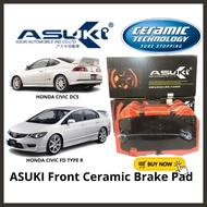 ASUKI Front Brake Pad Honda Civic FD2R Integra DC5R Type R Nissan Fairlady 350z Brembo Caliper CERAM