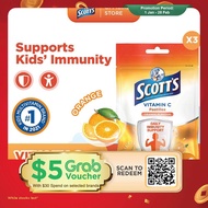 [3 Pack] SCOTT'S Vitamin C Pastilles Supplement for Children, Support Immunity, Healthy Skin & Gums,