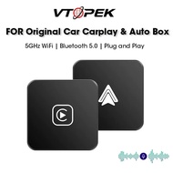 Vtopek  Carplay ไร้สายสำหรับ VW Toyota Mazda Nissan Camry Suzuki Subaru Citroen Audi  Kia Ford Opel 