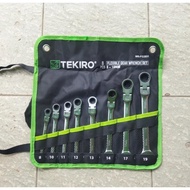 Wrench Flexible Ratchet Wrench Set 8 Pcs 8-19 Flexible Gear Wrench