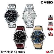 Casio MTP-E113D MTP-E113L Fashion Minimal Design Quartz Analog Men Watch Jam Tangan Lelaki