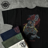 Ready Stock SAMURAI JEANS SAMURAI Classic Miyamoto Musashi Printed Cotton Short-Sleeved T-Shirt